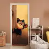 Aap - Dieren - Animatie - Deur deurposter klein -sfeer1