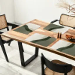 Japandi - Groen - Abstract - Modern Placemat vinyl groot -zzsfeer4_Kitchenyeah-website
