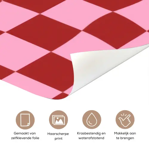 Furture - Geblokt - Rood deurposter klein -closeup_NL