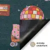 Rolschaatsen - Patroon - Disco Deurmat klein 898 -antislip_NL