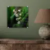Bloemen - Wit - Bladeren - Lelietjes plexiglas 5mm klein -sfeer3