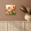 Tulpen - Sprookjesachtig - Kleurrijk aluminium wit klein -sfeer4