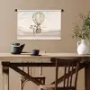 Luchtballon - Leeuw - Watercolor - Safari - Dieren Wandkleed katoen klein -sfeer6