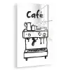 Illustratie - Café - Koffiemachine - Kopjes plexiglas 5mm klein -zzzproduct_nieuw