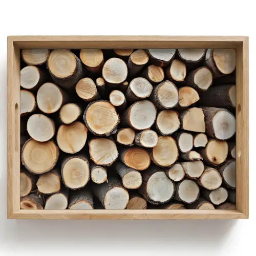Hout - Boomstammen - Textuur Dienblad Rechthoek middel -z3d_shopping