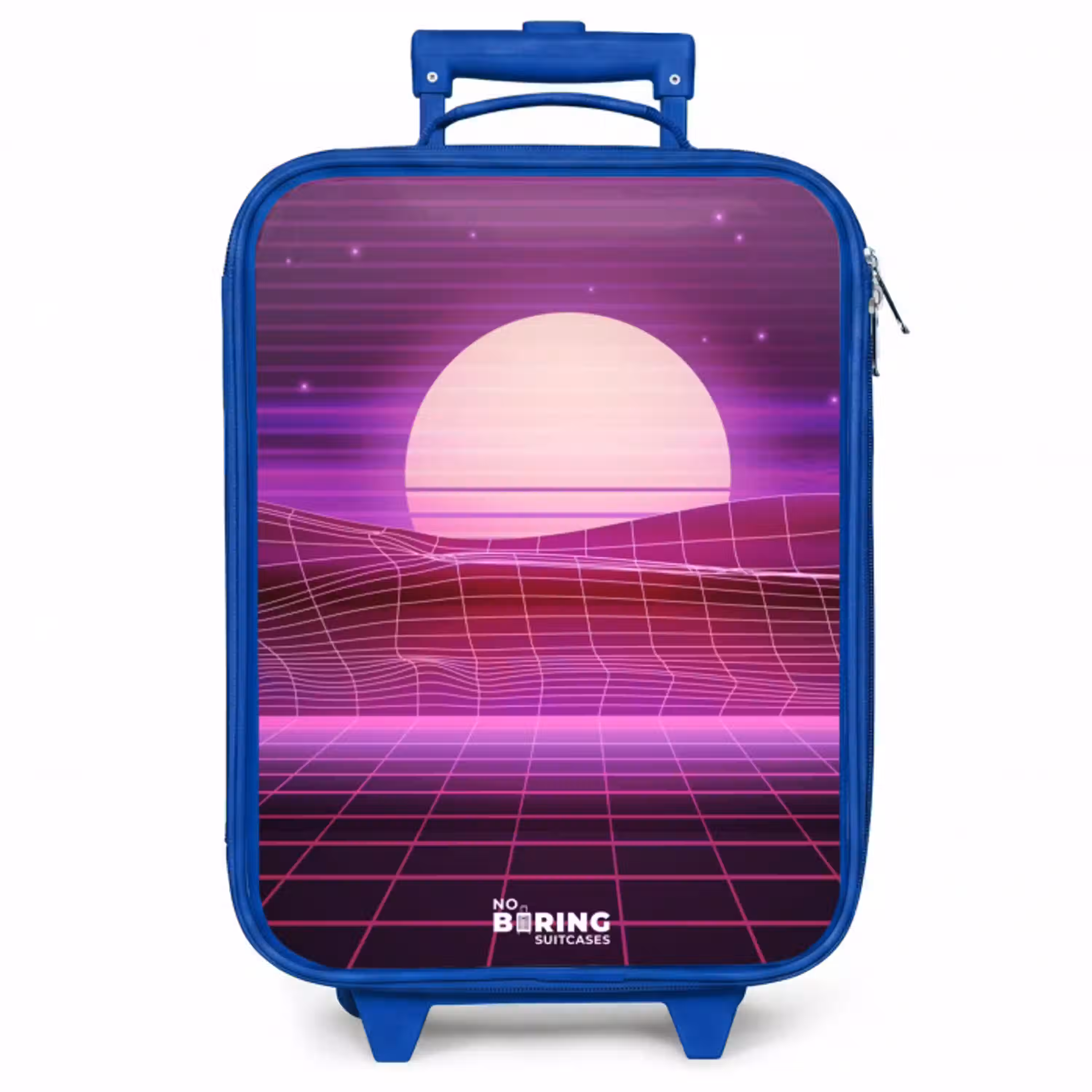 Rasterlandschap met zon Kinderkoffer - Blauw klein -zzz_website3d
