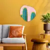 Cactussen - Modern - Pastel Wandcirkel Organisch Forex 3mm klein -sfeer4