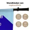 Today is a good day - Blauw - Schaduw Wandkleed katoen klein -sfeer2