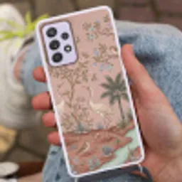 Nostalgisch - Reigers - Roze Hoesje Samsung Galaxy A52 5G met koord klein -sfeer3