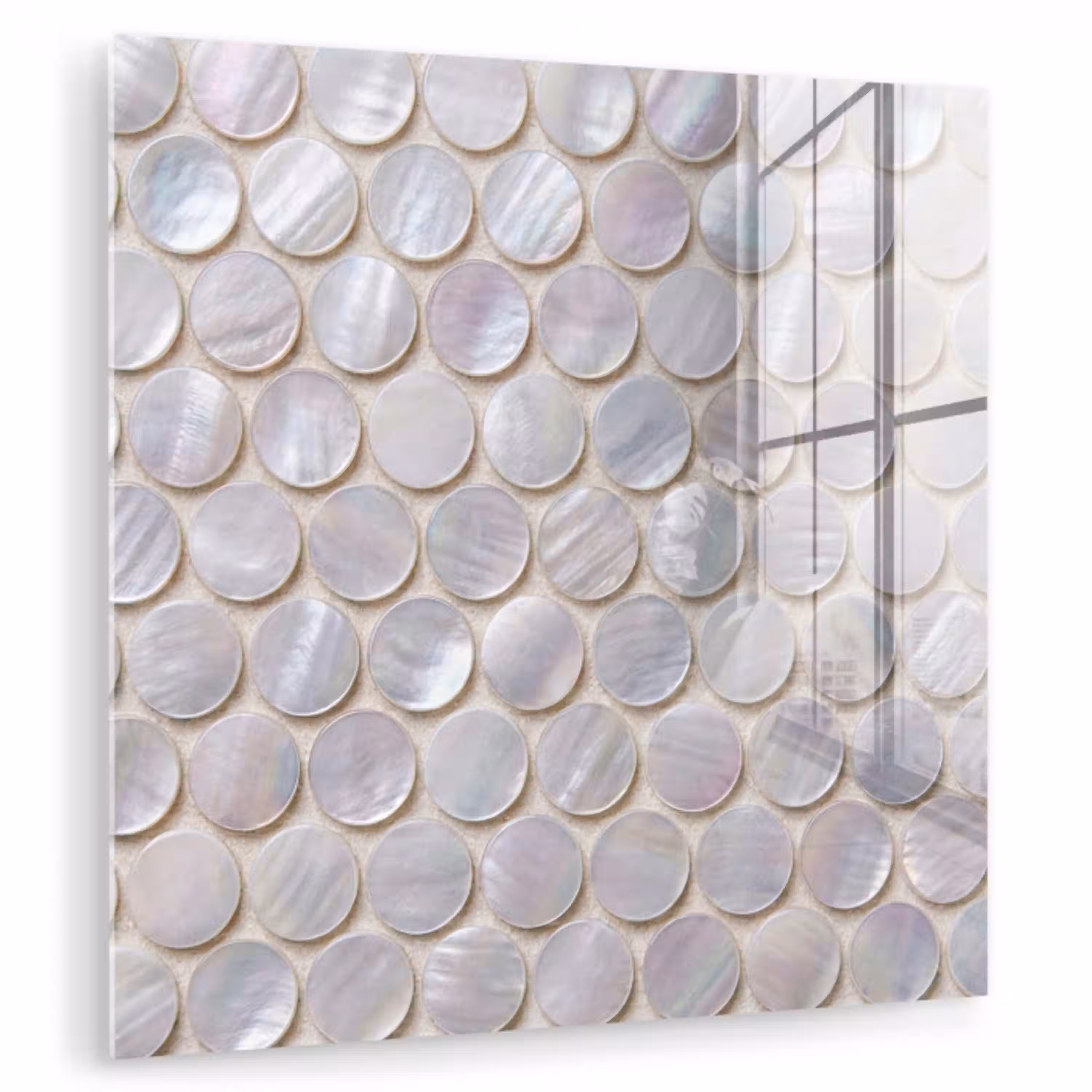 Patroon - Cirkels - Abstract - Modern - Wit plexiglas 5mm klein -zzzproduct_nieuw