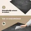 Structuur - Cement - Beton - Grijs - Vintage Inductie beschemer met haakjes klein -ky-schoon-nl