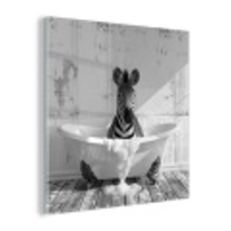 Zebra - Wilde dieren - Vintage - Zwart - Wit plexiglas 5mm klein -z3d
