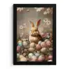 Paashaas - Lente - Paaseieren fotolijst zwart zonder passe partout klein -3d