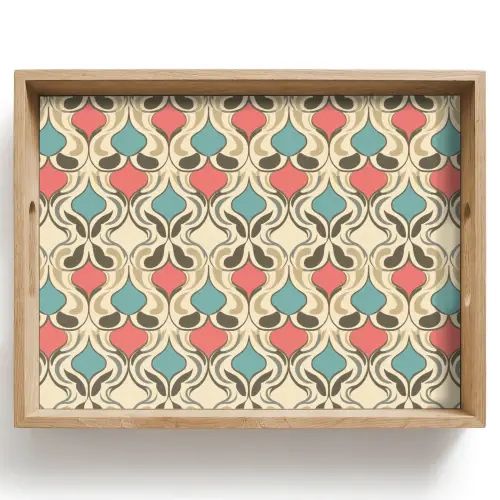 Barok - Retro - Kleurrijk Dienblad Rechthoek middel 911 -z3d_shopping