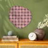 Plaid - Patroon - Schotse - Roze Wandcirkel Organisch Forex 3mm klein 629 -sfeer2
