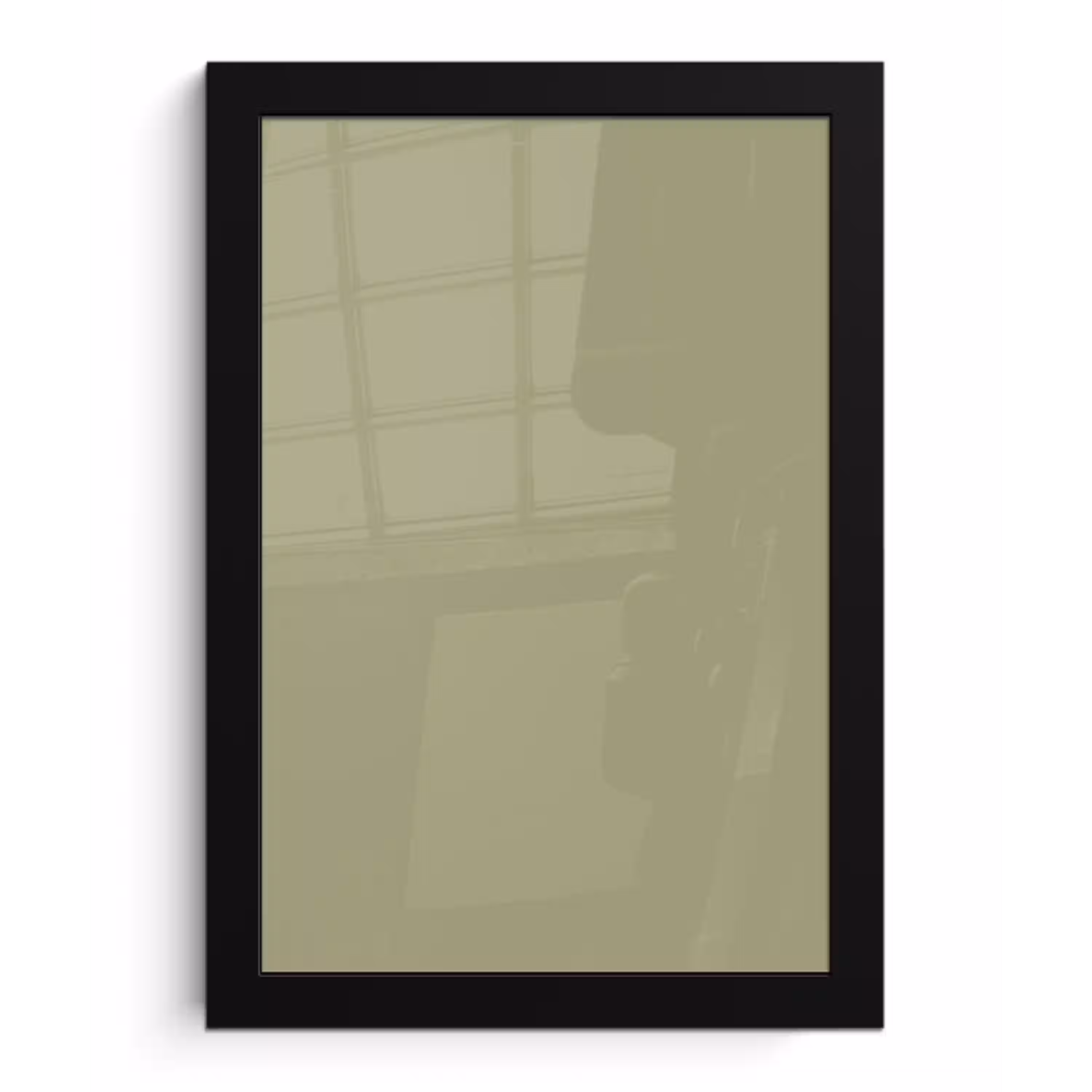 Vintage - Sage - Groen fotolijst zwart zonder passe partout klein 224 -3d