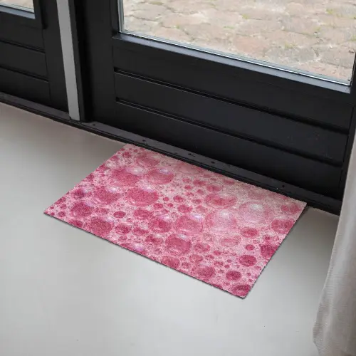Roze - Schuim - Bubbels Deurmat klein -sfeer2