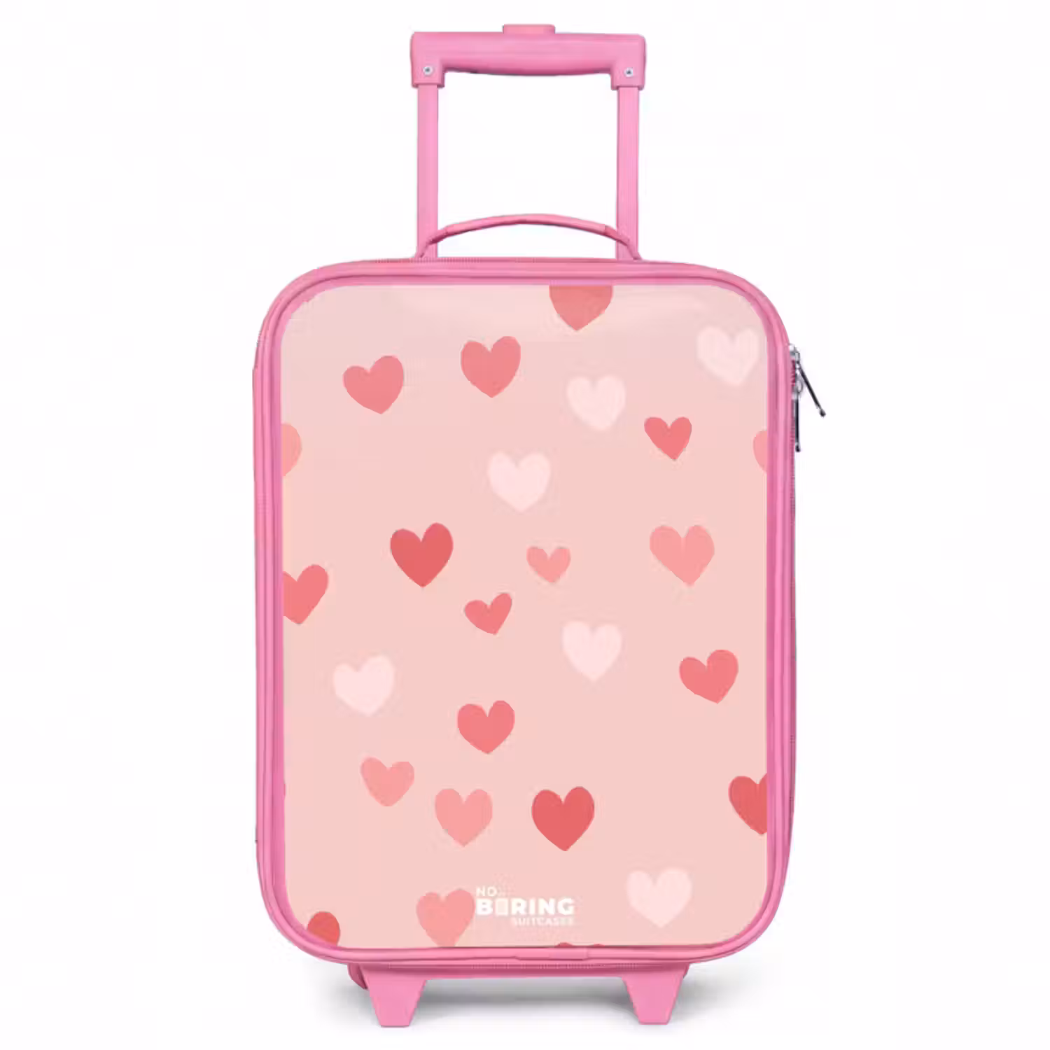 Kinderkoffer - Roze - Hartjes