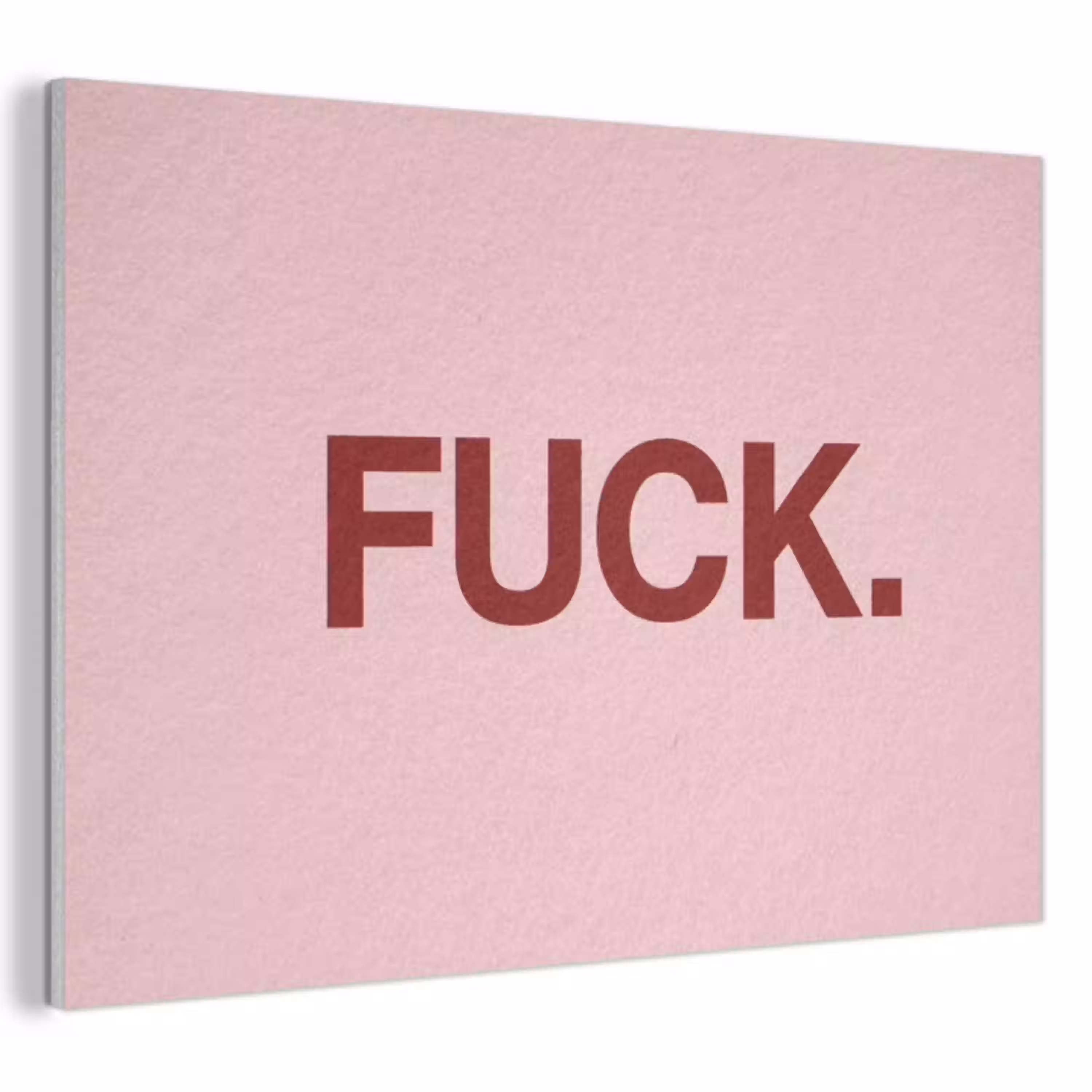 Statement - Krachtig - Roze PET vilt klein -3d