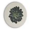Rozet - Cirkelvormig - Donkergroen Akoestische PET Vilt - Rond klein -3d