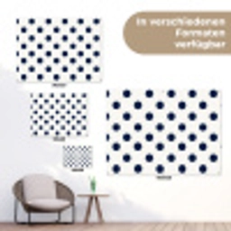 Klassiek - Stippen - Blauw tuinposter los doek klein 239 -Xsfeer9_DE