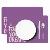 Follow your dreams - Paars - Penseeltextuur Placemat vinyl groot -zzsfeer2_Kitchenyeah-website