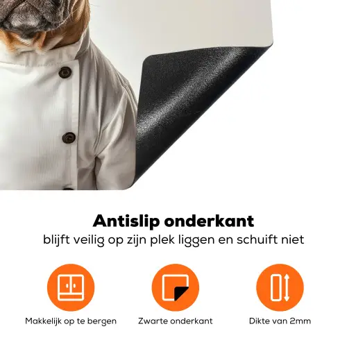 Kat - Hond - Kokskleding Inductie beschermer vinyl 3mm klein -zzzzzzz-td-onderkant