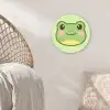 Kikker - Groen - Vriendelijkheid Wandcirkel kunststof plaat 5mm dik klein -sfeer5
