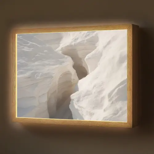 Kloof - Wit - Sneeuw Light Box met batterij (Wandlamp) middel -z3d_website