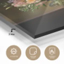 Glazen - Bloemen - Boeket - Kleuren plexiglas 5mm klein -sfeer2