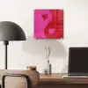 Minimalistisch - Rood - Roze - Hartjes plexiglas 5mm klein -sfeer6