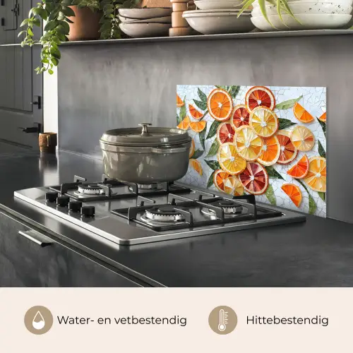 Schijfjes - Fruit - Oranje - Mozaïek keuken achterwand spatscherm klein -usp_NL