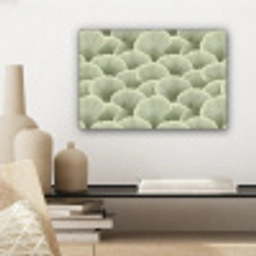 Waaier - Blad - Groen canvas 2cm klein 34 -sfeer6