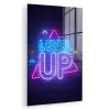Gaming - Neon - Level Up - Quotes - Gamen plexiglas 5mm klein -zzzproduct_nieuw