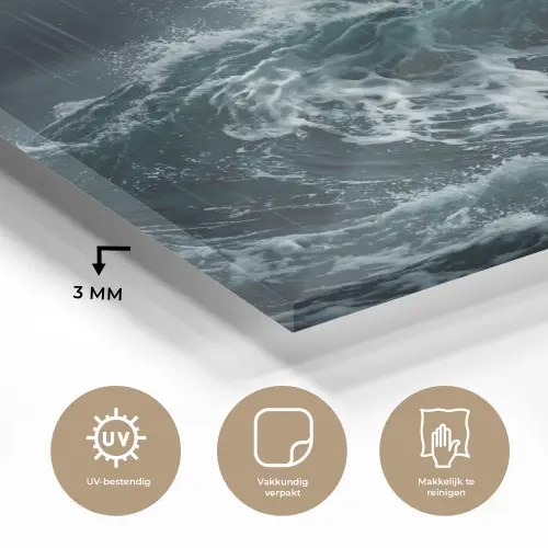 Storm - Badeend - Golven plexiglas 5mm klein -sfeer2