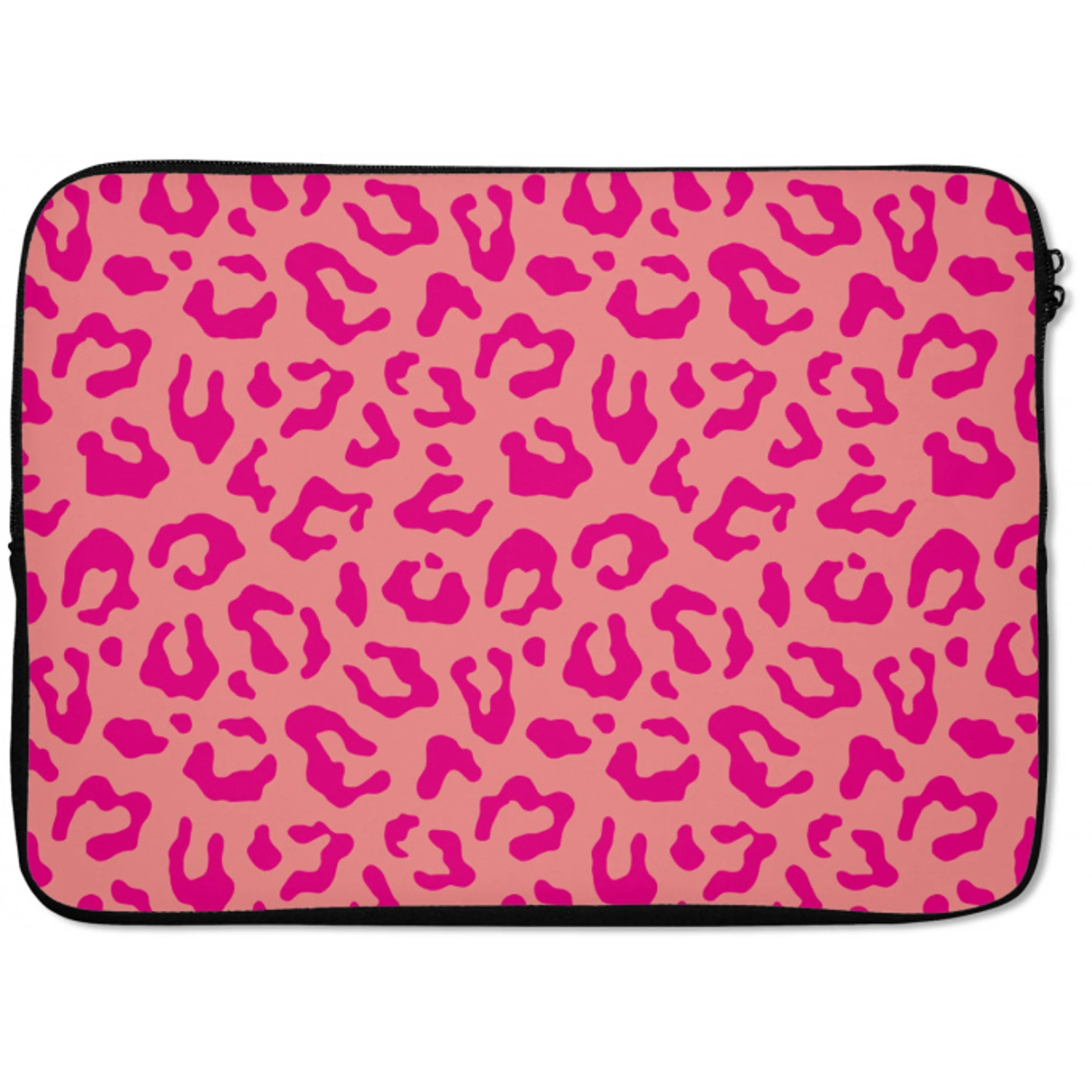 Panterprint - Roze - Dierenprint - Minimalistisch laptophoes neopreen klein -zkaufland3dotto