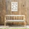 Sneeuwvlok - Wit - Winter - Kerst Tuinposter op houten frame 2 cm dik klein -sfeer4