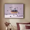 Eten - Taart - Bessen - Blauw Textielframe - compleet frame klein -sfeer1