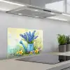 Gieter - Lavendel - Bloesems keuken achterwand spatscherm klein -3d_schuin