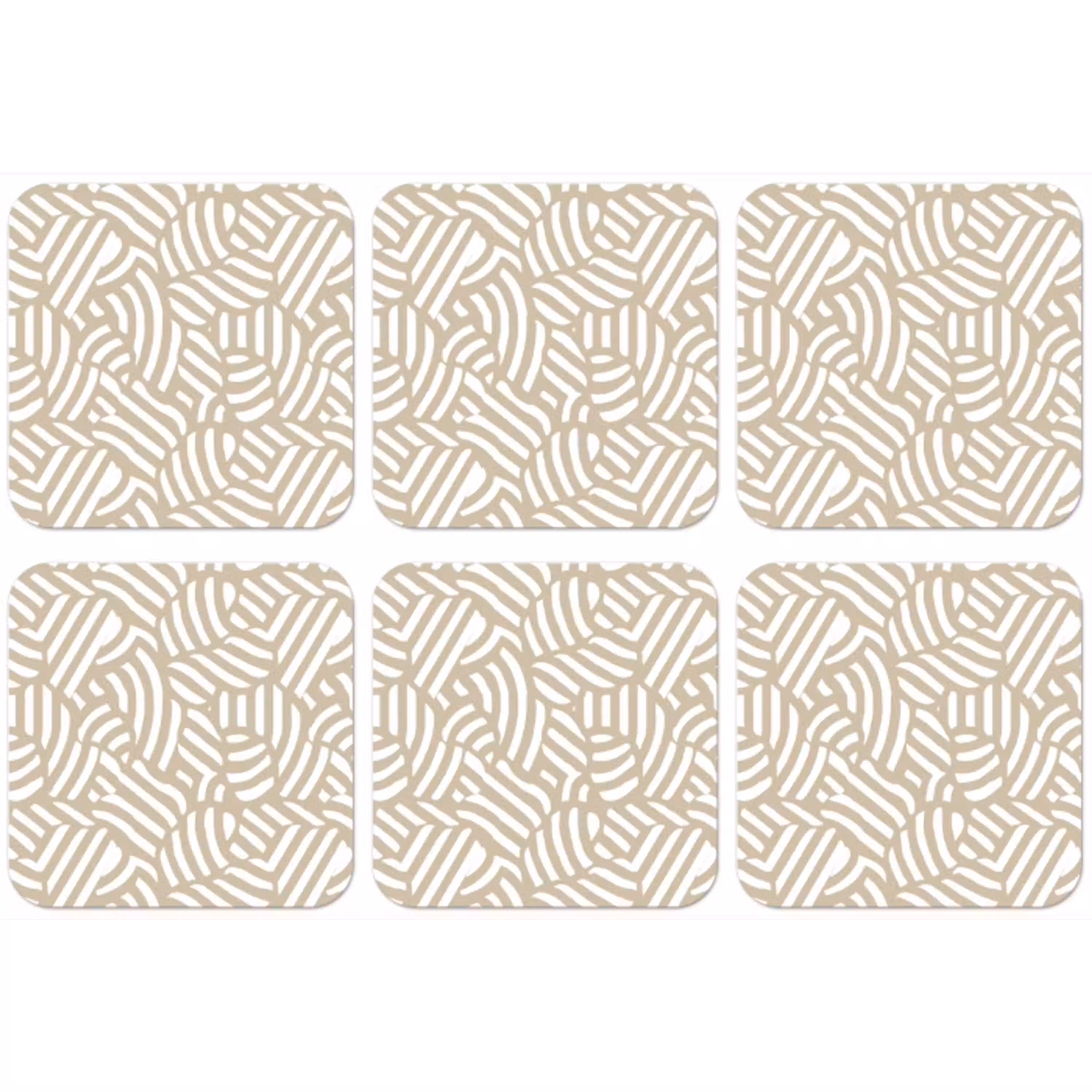 Abstract - Modern - Beige onderzetter kurk middel 366 -zkaufland3dotto