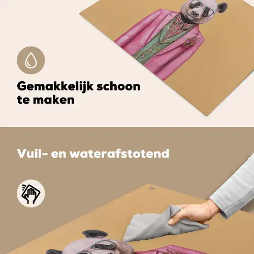 Panda - Pak - Zonnebril - Blauw Inductie beschemer met haakjes klein -ky-schoon-nl