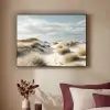 Duinen - Gras - Sporen - Wolken Textielframe zwart klein -sfeer1