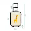Giraffe - Dier - Kleurrijk Kinderkoffer - Zwart klein -productfoto_formaten
