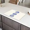Schelpen - Blauw - Patroon Inductie beschermer vinyl 3mm klein -sfeer8