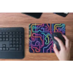 Retro - Abstract - Neon muismat rubber klein -toetsenbord
