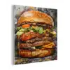 Burger - Eten - Kunst - Grijs - Graffiti plexiglas 5mm klein -z3d