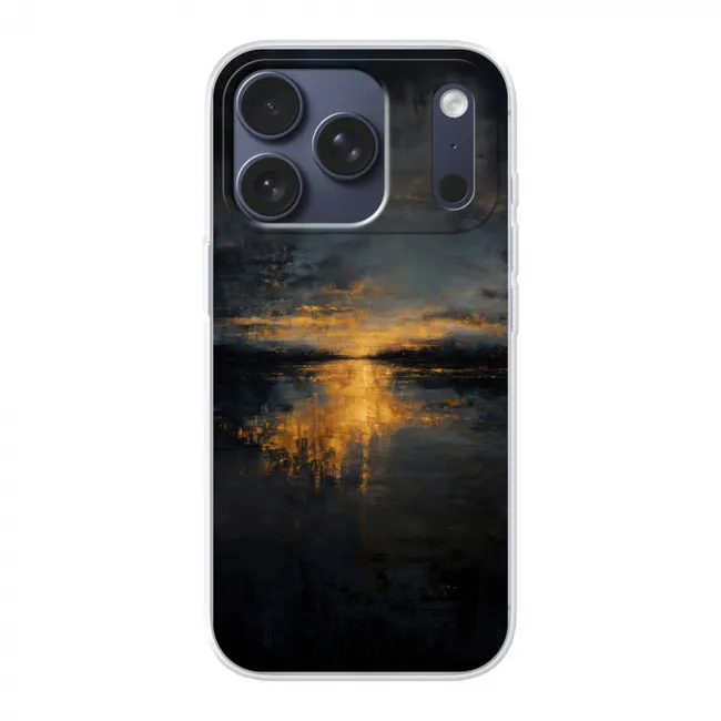 Telefoonhoesje - Gouden Reflectie op Water