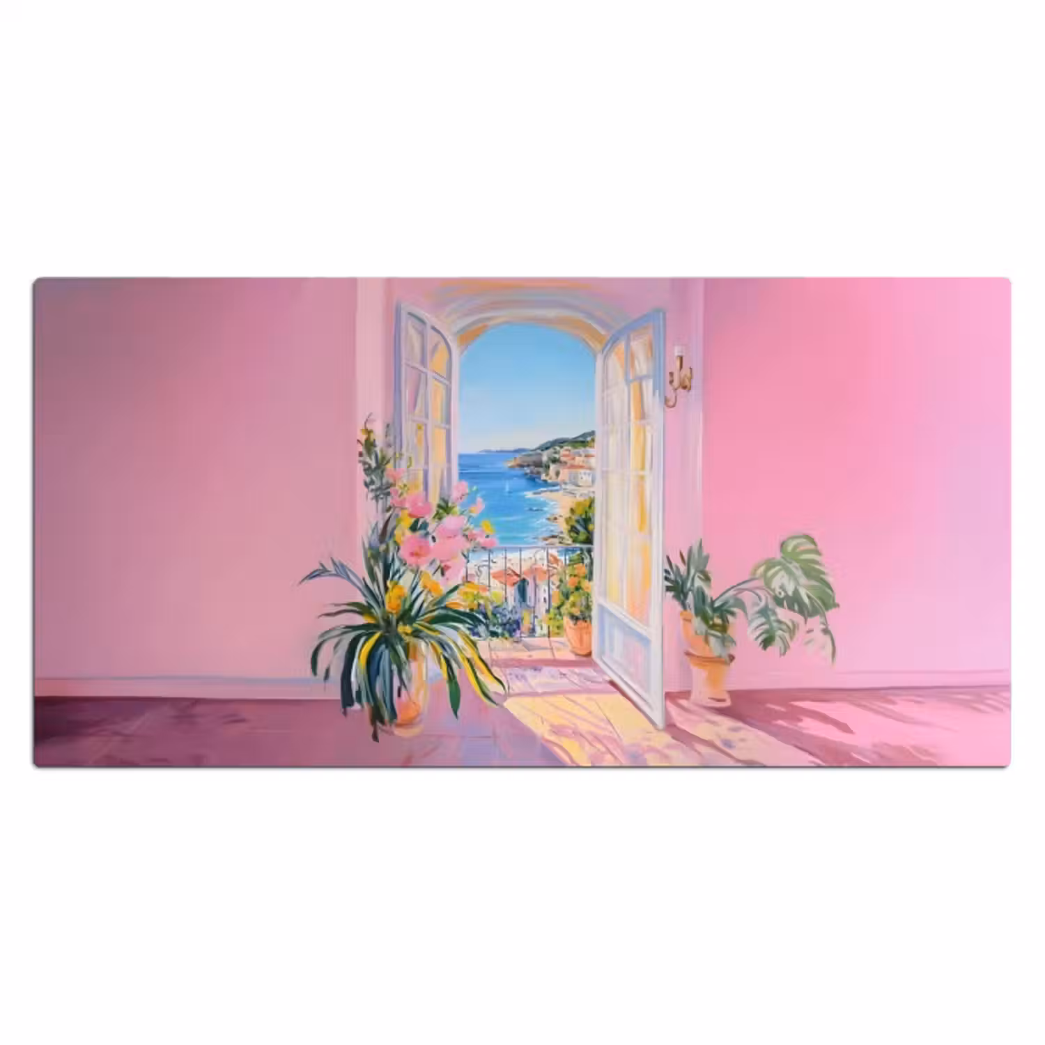 Bureau onderlegger - Roze - Buiten - Verf