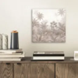 Jungle - Tropisch - Natuur -Vintage - Beige aluminium wit klein -sfeer1
