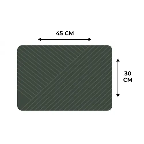 Lijnen - Abstract - Groen - Minimalistisch Placemat vinyl groot -specs